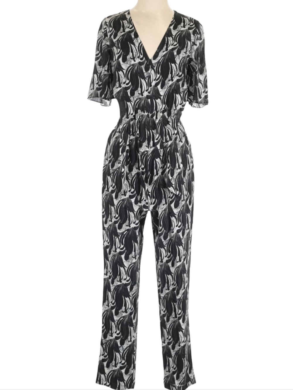 Kobi Halperin 100% Silk Printed Jumpsuit Small